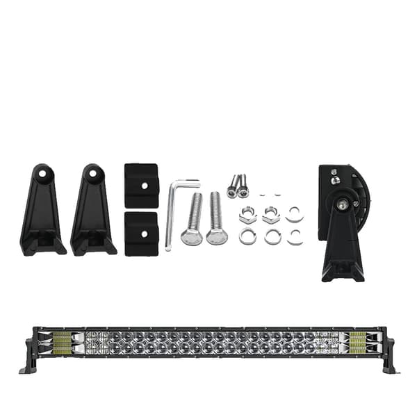 LED-ljusramp, hög lumen, justerbar montering,32tum 2-Rader