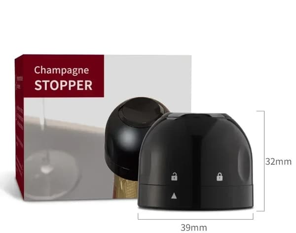 Vinpropp, Miljövänlig, Återanvändbar,1PC Champagne