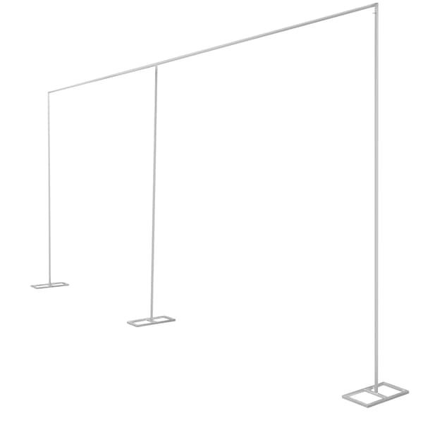 Bakgrundsställning, Justerbar Höjd, Modern Design,M, Silver