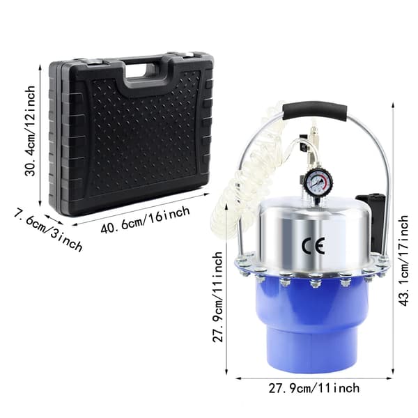 Bromsvätska Bleeder Kit, Pneumatisk Tryck, 5L Kapacitet,5L