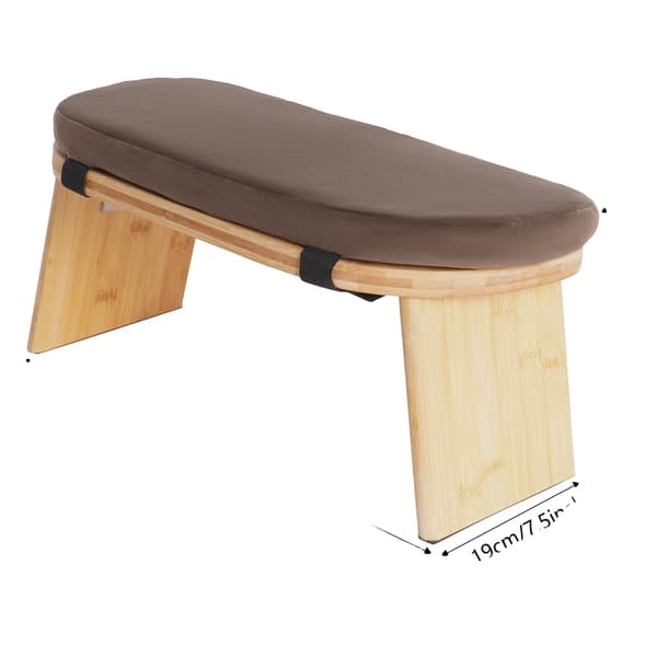 Meditationsbänk, Ergonomisk Design, Hög Viktkapacitet,Kaffe