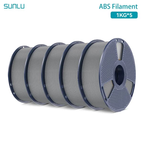 3D Filament, ABS Material, Kompatibel med FDM-skrivare,Grå 5KG