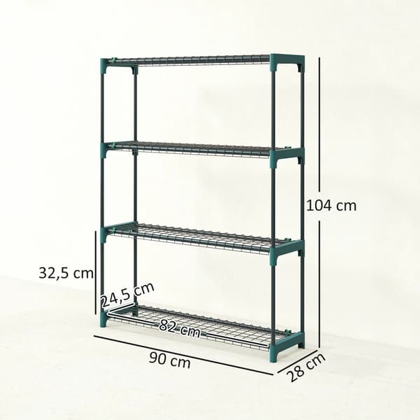 Växtstöd, hållbar struktur, hållbart material, Grön, 90X28X104 cm
