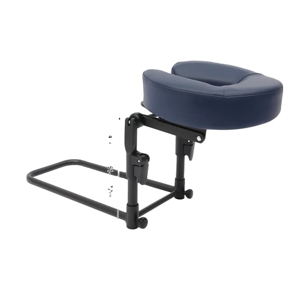 Massagepude, U-formet hukommelsesskum, sammenklappeligt design,Grå-blå