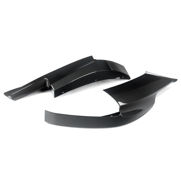 Front Bumper Winglets, Aerodynamisk Design, Nem Installation,Kulfiberlook