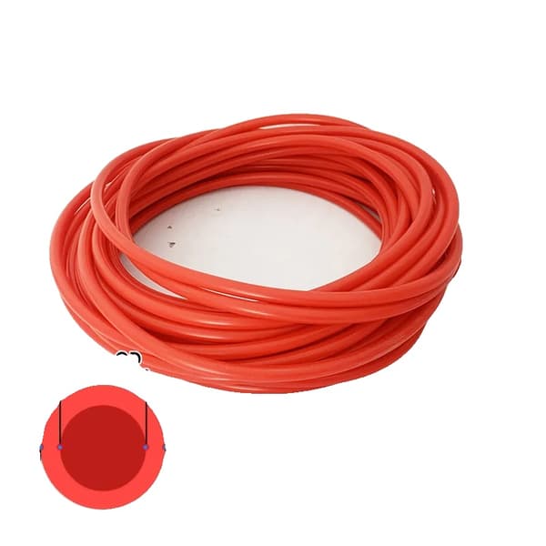 Silikonsugslang, Hållbart Material, Hög Temperaturbeständighet,5M röd 3x7mm