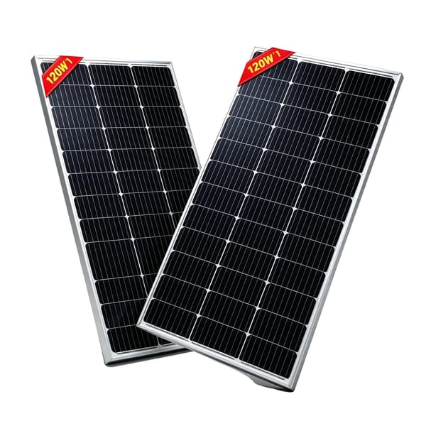 Solpanel, Hög Effektivitet, Hållbar Konstruktion,2st 120w panel