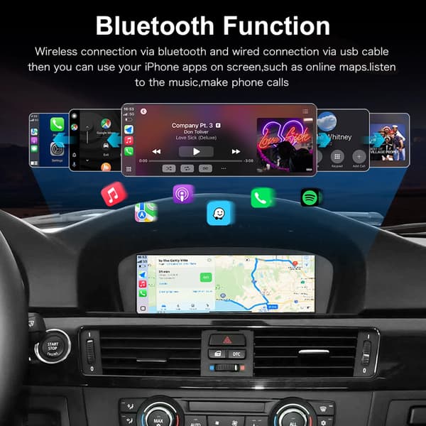 Dekoderbox, trådlös CarPlay, Android Auto-kompatibilitet, CIC-system