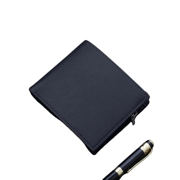 Plånbok, Kompakt Design, Hållbart PU-Läder,svart