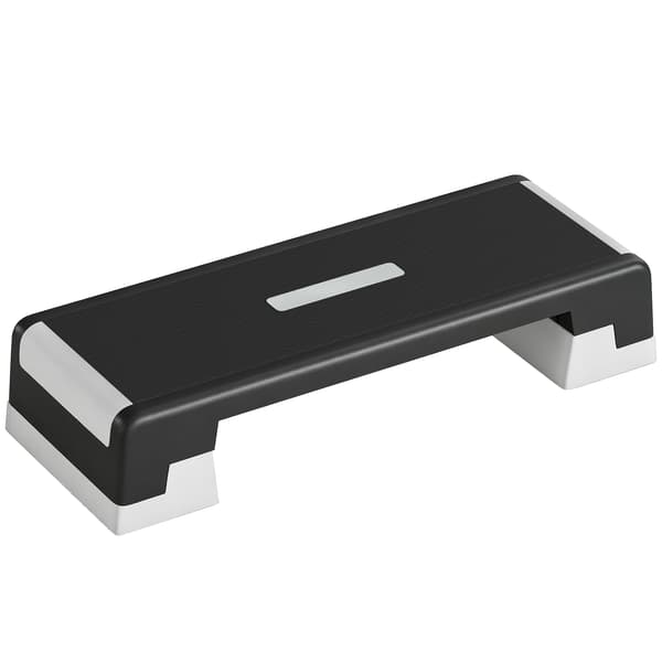Aerobisk stepbräda, justerbar höjd, halkfri design, svart