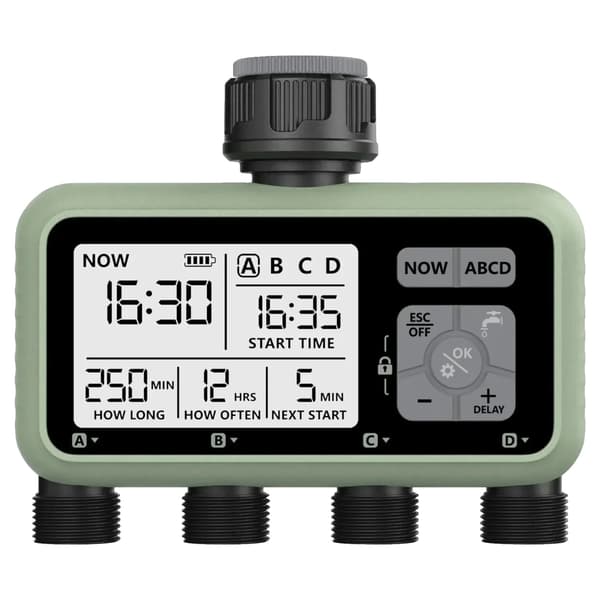 Vandtimer, 4-stik kontrol, programmerbar vanding,BS EU