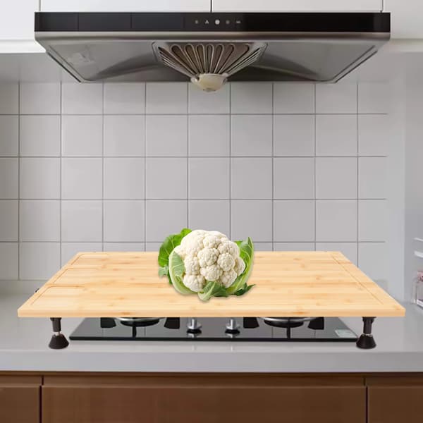 Spishällslock, Bambumaterial, Mångsidig Design,Träfärg