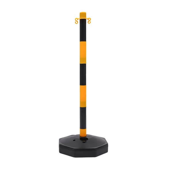 Sikkerhedsbollard, PE-materiale, Nem montering,Gul