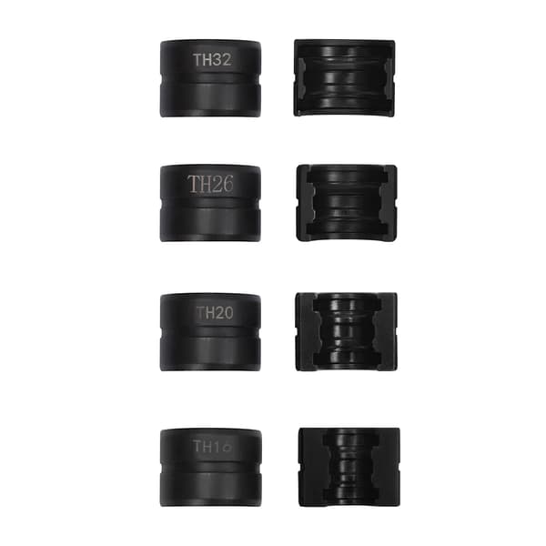 Krympedødsæt, 16mm død, 20mm død, 26mm død, 32mm død, Cr45 stål