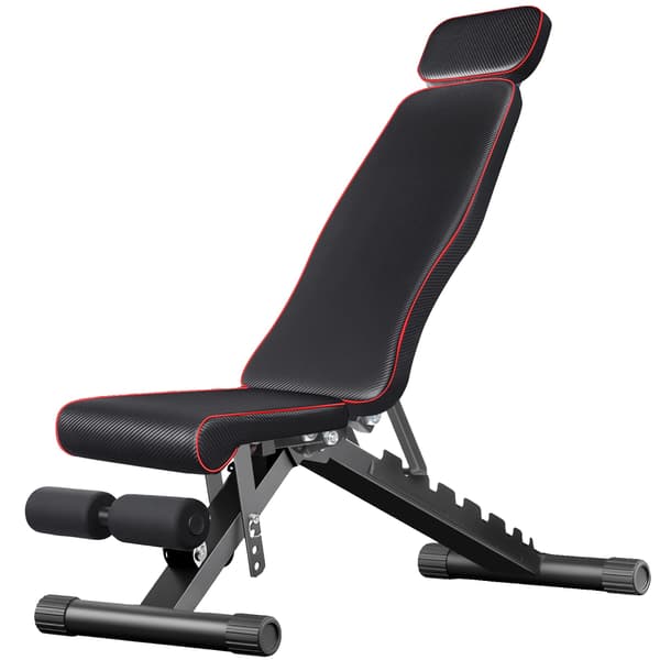 Multifunktionel Bænk, Justerbart Design, Ergonomisk Komfort,sort