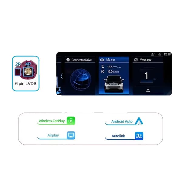 CarPlay og Android Auto modul, trådløs forbindelse, nem installation,EVO System