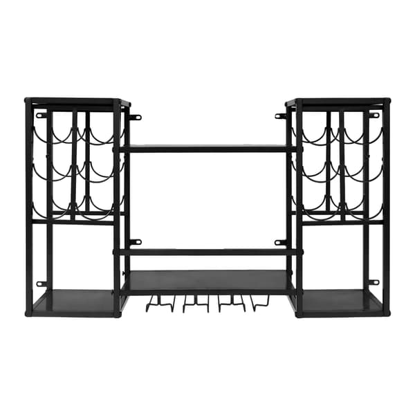 Vinhylla, Modern Design, Väggmonterad,Svart