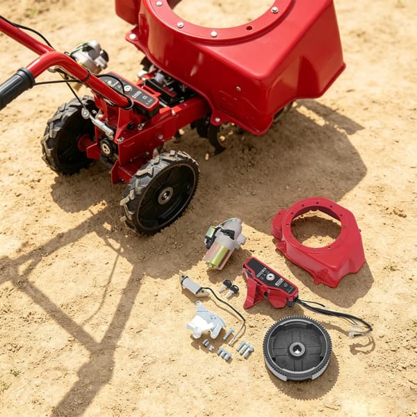 Startmotor Kit, Nyckelströmbrytarlåda, Fullständiga Komponenter,Röd
