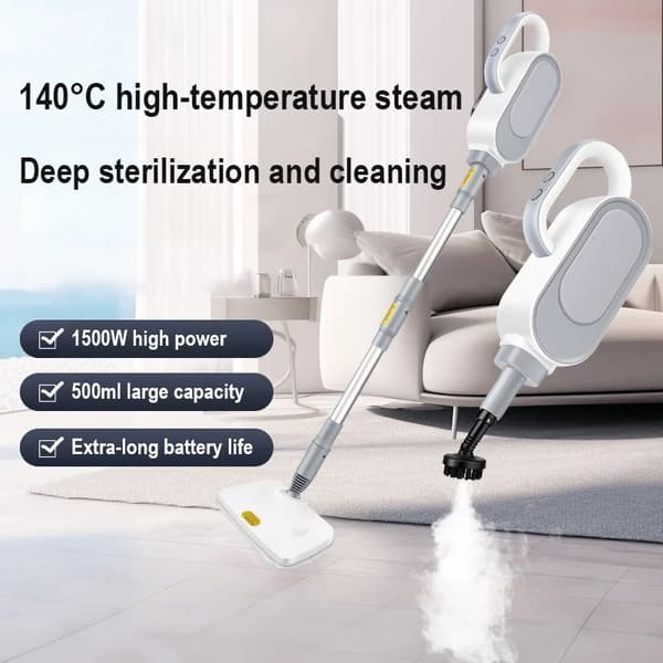 Damprenser, Håndholdt Design, Multifunktionelle Børstehoved,HVID