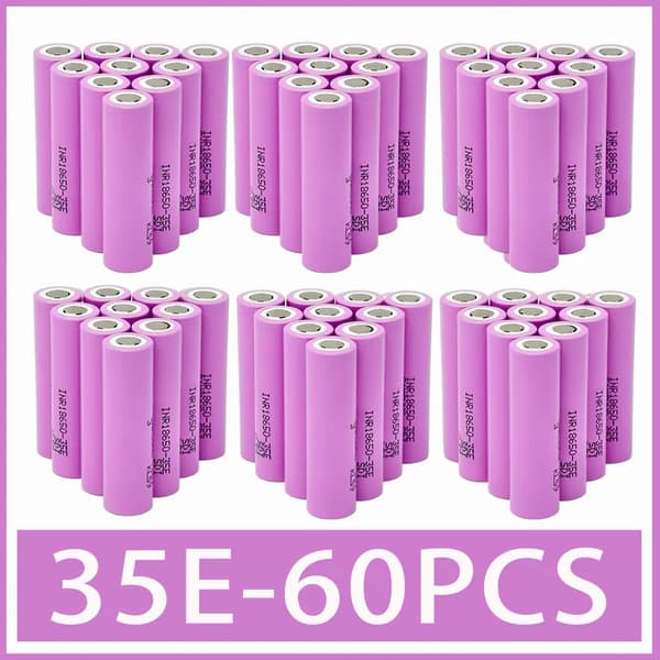 18650 Litiumjonbatteri, 3500mAh Kapacitet, CE-certifierad Säkerhet, 35E 3500mah-60st