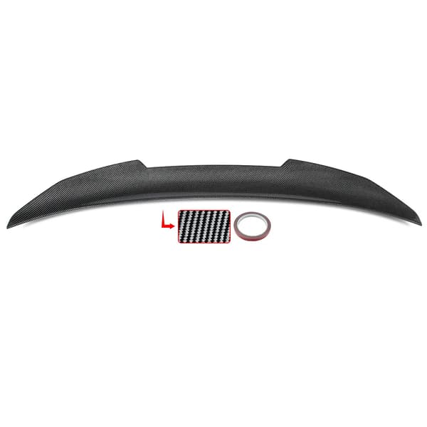 Bagspoiler, Holdbart ABS-plast, Nem installation,kulstoflook