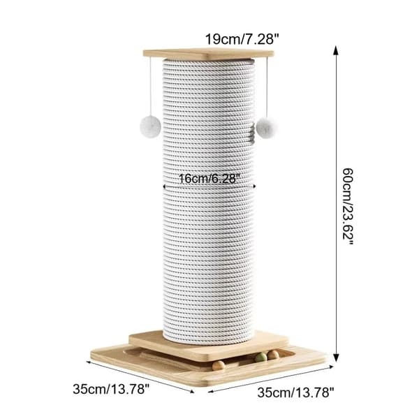 Kattklösträd, Hållbara Material, Engagerande Lekfunktioner,Typ-B 60cm