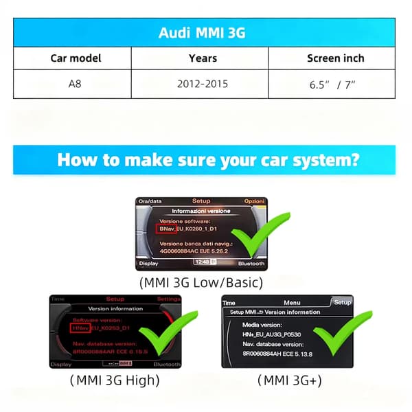 Trådløs CarPlay Android Auto Retrofit Kit, Problemfri Integration, Brugervenlig Kontrol,For A8 2010-2018
