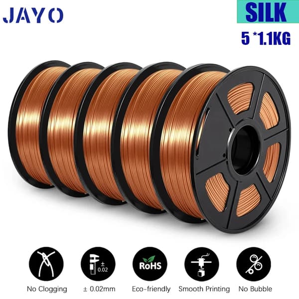 3D Filament, PLA Plus Silk, Glat Printoplevelse,Silke RC 5.5kg