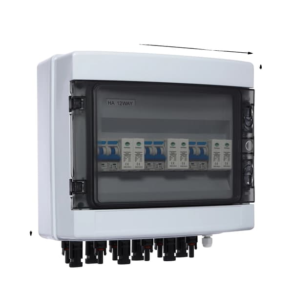 Solarkombinerboks, 40A Afbryder, IP65 Beskyttelse,40A