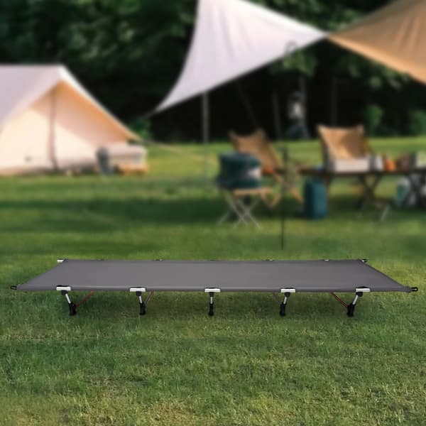 Camping Senge, Bærbar, Letvægtig,MØRKE GRÅ