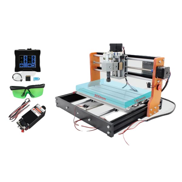 CNC Router, Laser Gravør, USB Forbindelse,TILFØJ touch+2.5w Laser