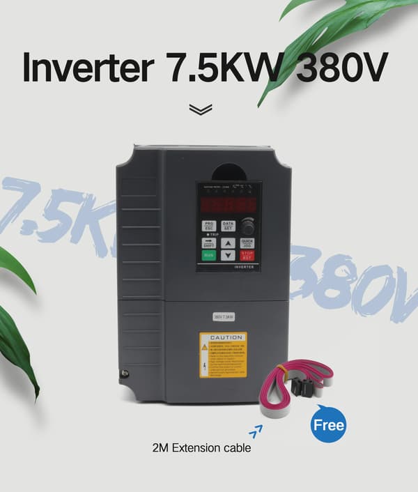 Variabelfrekvensdriv, 0-400Hz Utgångsfrekvens, 30A Utgångsström,7.5KW 380V