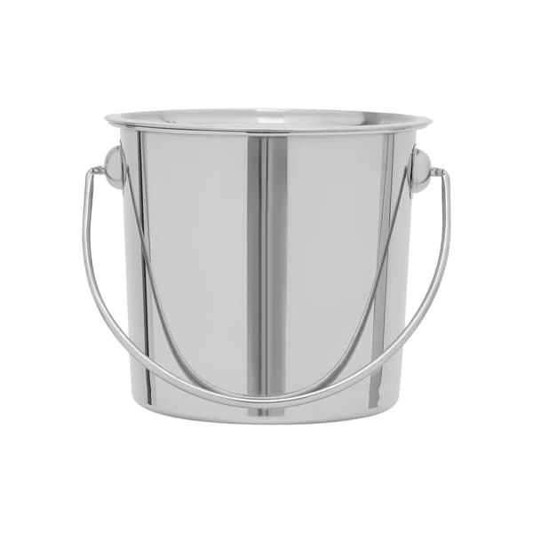Hink, Rostfritt Stål, 6 Liters Kapacitet,Silver