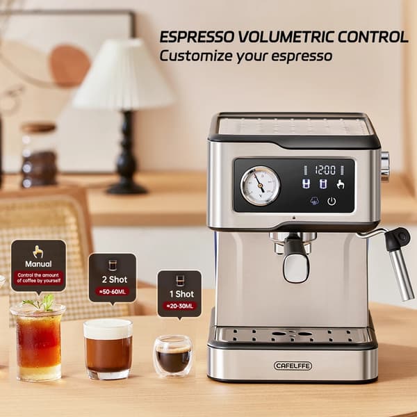 Espressomaskin, 20 Bar Tryck, Touchkontrollpanel,EU