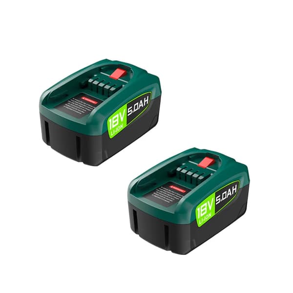 Erstatningsværktøjsbatteri, 18V, Høj kapacitet,2 STK 5000mah