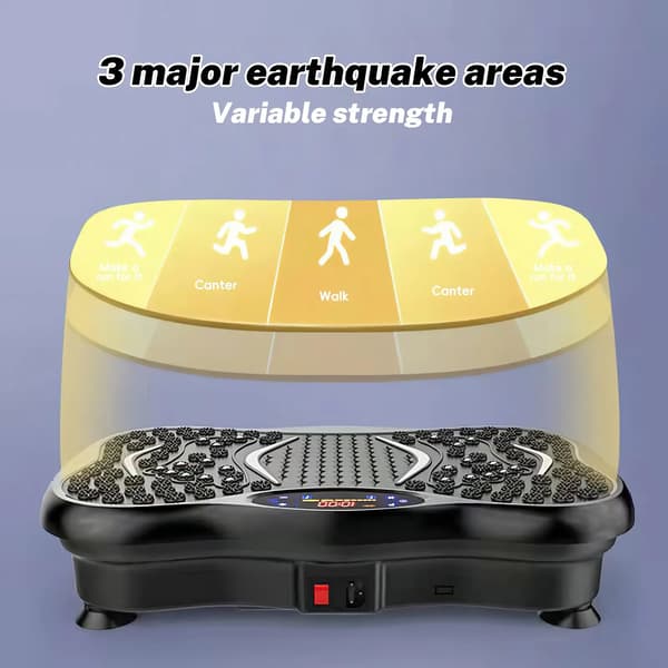 Helkrops vibrationsplade maskine, 99 hastighedsniveauer, Bluetooth højttaler,EU