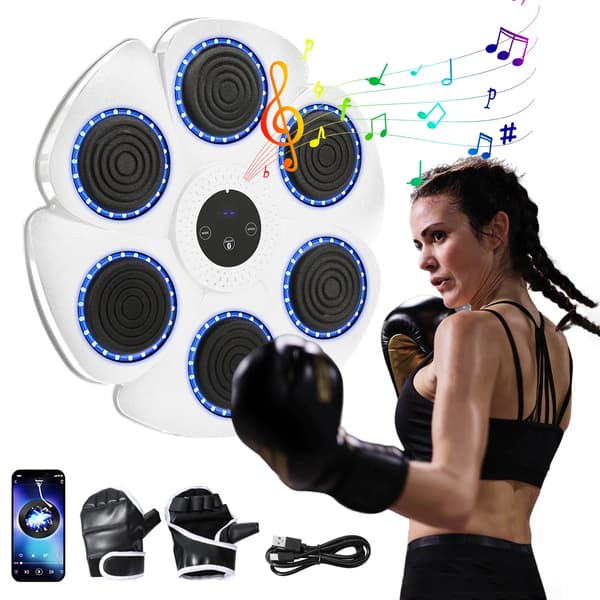 Boxningsmaskin, Bluetooth-anslutning, Musikintegration,vit