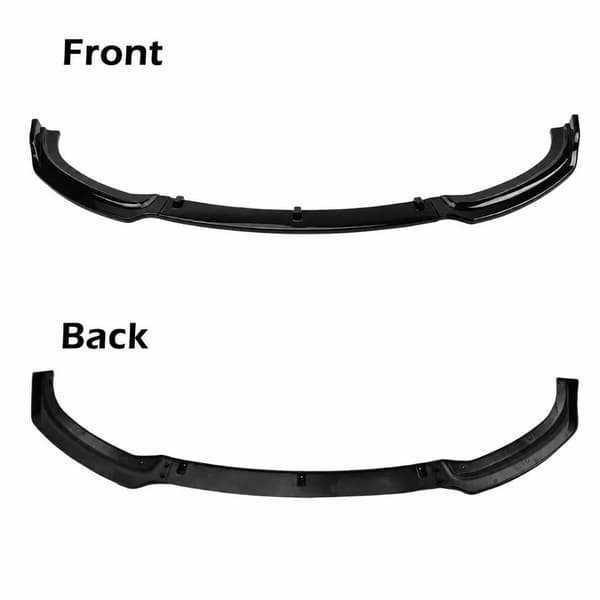 Front Bumper Lip Spoiler, ABS Materiale, Nem Installation,sort