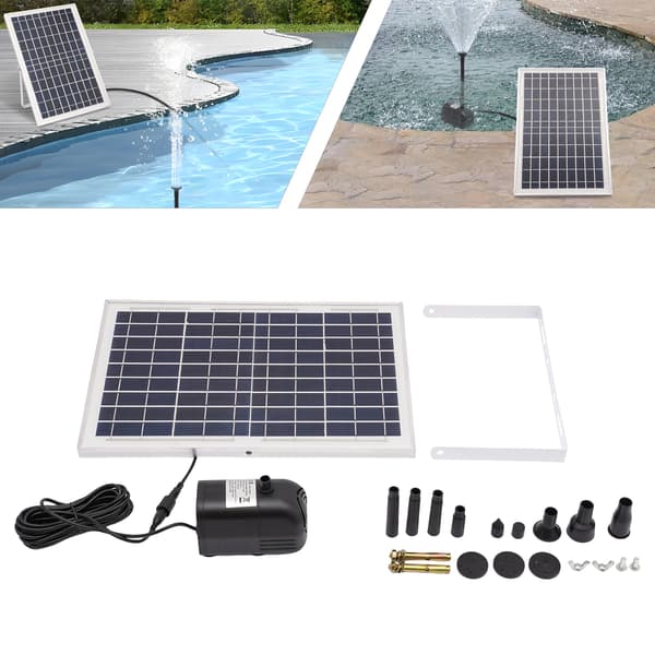 Solpanel Vandpumpe Springvand, Miljøvenligt Design, Effektiv Drift,sort