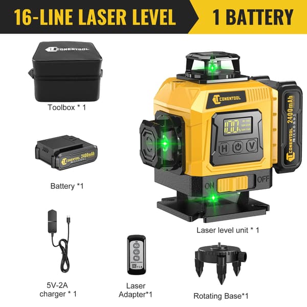 Laser Nivå, 360° Täckning, Hög Noggrannhet,B