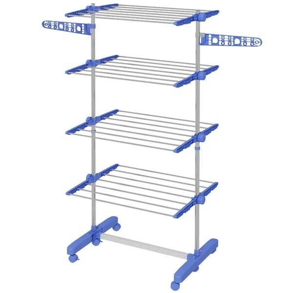 Tørrerack, Foldbart Design, Multi-Niveau Kapacitet,hær grøn, 6