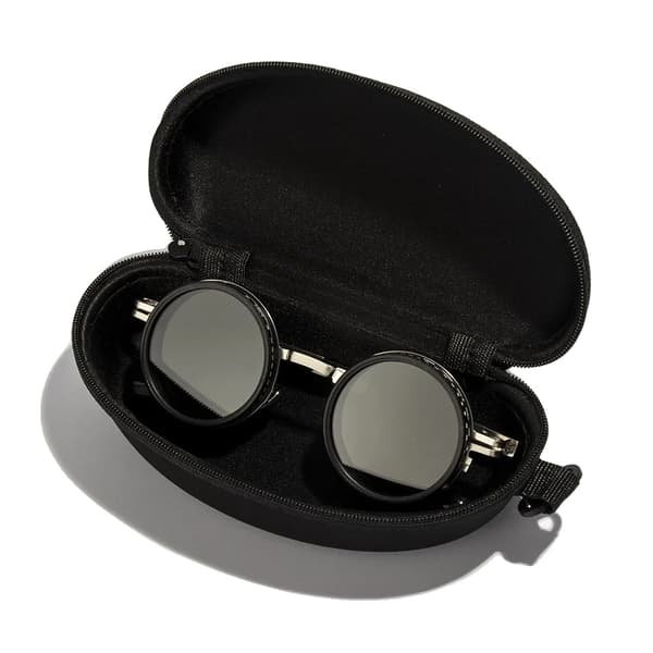 Solsken, Justerbart ND-filter, UV-skydd,Silver med fodral