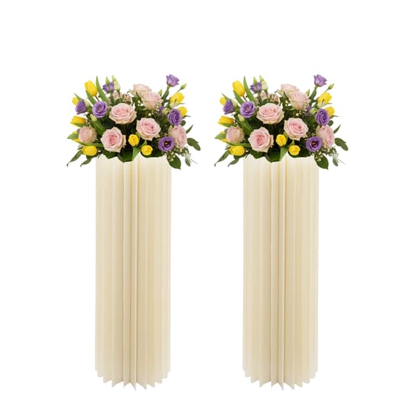 Blomsterställ, Fällbar Design, Modern Stil,VIT, M