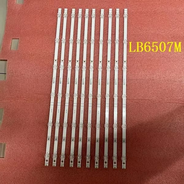 LED-stribe, længde 611mm, 6 LED'er (3V), lysstrøm  60, materiale aluminium, certificering CE