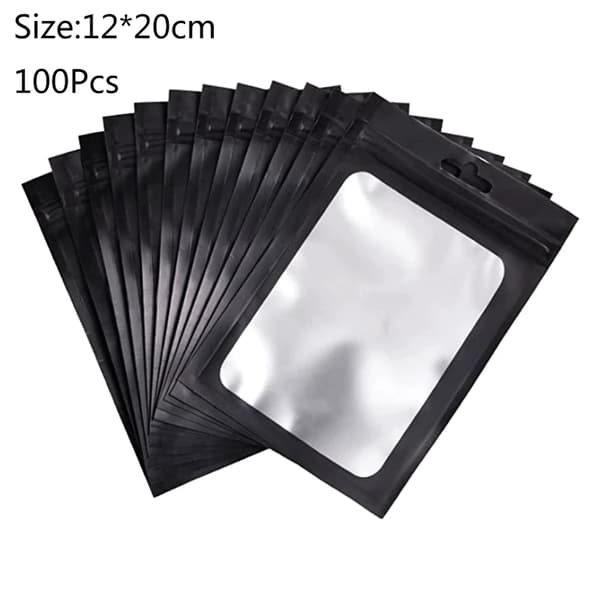 Återförslutningsbara Zip Lock-påsar, Klar Design, Hållbart Plastmaterial,9