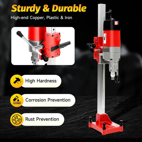 Kärnborr, 2300W Kraftfull Motor, Säkerhetskopplingsfunktion,Röd