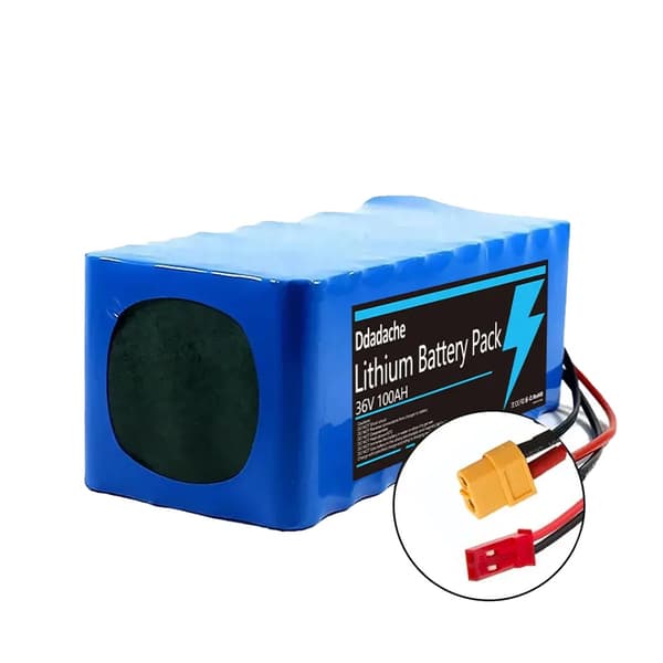 Elcykelbatteri, 100Ah kapacitet, 36V,XT60-JST