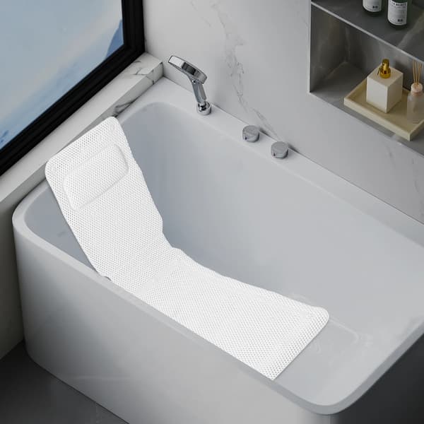 Badkar Matta, Ergonomisk Kudde, Andningsbar Design,VIT
