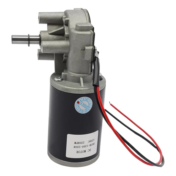 DC Drivmotor, 12V, 60W Effekt,12V, svart