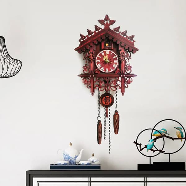 Vægur, Elegant Design, Alsidig Placering,Rød
